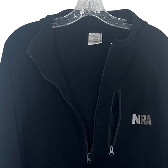 NRA Half Zip Pullover Fleece Shirt Mens 2XL Black - Picture 5 of 7
